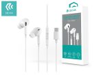   Devia sztereó felvevős fülhallgató USB Type-C csatlakozóval - Devia Smart SeriesIn-Ear Wired Earphone with Type-C (Digital) - fehér