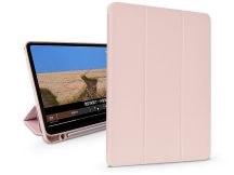   Apple iPad Air 4 / 5 (2020/2022) 10.9 / iPad Air 6 (2024) 11.0 tablet tok (SmartCase) on/off funkcióval, Apple Pencil tartóval, mágneses töltővel - DeviaLeatherCase With Pencil Slot - pink