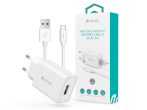   Devia USB hálózati töltő adapter + USB - Type-C kábel 1 m-es vezetékkel - 10W - Devia Smart Series Charger Suit With Type-C Cable V3 - fehér