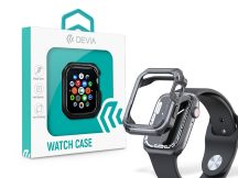   Apple Watch ütésálló védőtok - Devia Sport Series Shockproof Case For iWatch  - 44 mm - fekete/átlátszó