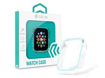   Apple Watch szilikon védőtok - Devia Luminous Series Shockproof Case For iWatch - 44 mm - kékes zöld