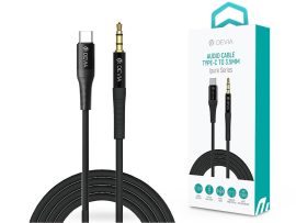 Devia 3,5 mm jack - Type-C audio kábel 1 m-es vezetékkel - Devia Series iPure   AUX Audio Cable - fekete