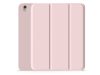 Apple iPad 10.9 (2022) tablet tok (Smart Case) on/off funkcióval, Apple Pencil  tartóval - Devia Rosy Series Leather Case With Pencil Slot - pink
