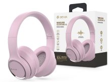   Devia Wireless Bluetooth sztereó fejhallgató beépített mikrofonnal - Devia      Kintone Series Wireless Headphones V2 - rózsaszín