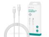 Devia USB Type-C - Lightning adat- és töltőkábel 1 m-es vezetékkel - Devia Kintone Series Type-C to Lightning PD Cable - 27W - fehér Devia USB Type-C - Lightning adat- és töltőkábel 1 m-es vezetékkel - Devia Kintone Series Type-C to Lightning PD Cable - 27W - fehér