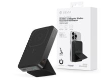   Devia Extreme Speed Series 3in1 Magnetic Wireless PD 20W powerbank/állvány -    10.000 mAh - fekete