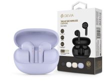   Devia TWS Bluetooth sztereó headset v5.3 + töltőtok - Devia TWS-M7 ENC Wireless Earphone with Charging Case - lila