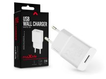   Maxlife USB hálózati töltő adapter - 10W - Maxlife MXTC-01 USB Wall Fast Charger- fehér