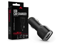   Maxlife USB szivargyújtó töltő adapter - Maxlife MXCC-01 USB Car Fast Charger - 5V/2,1A - fekete
