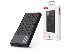 XO hordozható külső akkumulátor / power bank - 10.000 mAh - XO PR110 - USB +    Type-C + microUSB + PD + QC3.0 - fekete