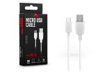   Maxlife USB - micro USB adat- és töltőkábel 3 m-es vezetékkel - Maxlife Micro   USB Cable - 5V/2A - fehér