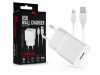 Maxlife USB hálózati töltő adapter + USB - Lightning kábel 1 m-es vezetékkel -  10W - Maxlife MXTC-01 USB Wall Charger - fehér