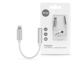 Setty lightning adapter 3,5 mm jack füllhallgatóhoz - Setty Lightning - Audio   Jack 3,5 mm Adapter -  ezüst