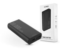   Core hordozható külső akkumulátor / power bank - 20.000 mAh - Core SPF-02 Smart - 2xUSB + Type-C + PD + QC3.0 - fekete