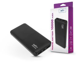 Setty hordozható külső akkumulátor / power bank - 10.000 mAh - Setty Traveler   Battery - 2xUSB - fekete