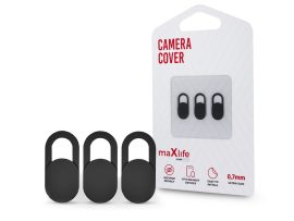 Maxlife webkamera privát takaró/borító mobiltelefon, tablet, laptop készülékhez - Maxlife Home Office Camera Cover - 3 db/csomag - fekete