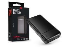   Maxlife hordozható külső akkumulátor / power bank - 30.000 mAh - Maxlife MXPB-01- 2xUSB + microUSB + Type-C + Lightning - fekete