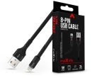   Maxlife USB - Lightning adat- és töltőkábel 1 m-es szövet vezetékkel - Maxlife  MXUC-01 8-PIN USB Cable - 5V/2A - fekete