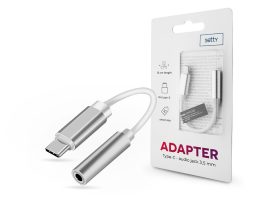 Setty type-c adapter 3,5 mm jack füllhallgatóhoz - Setty Type-C - Audio Jack 3,5mm Adapter -  ezüst