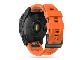 Garmin Fenix 3 / 5X / 3HR / 5X Plus / 6X / 6X Pro / 7X szilikon sport óraszíj - Tech-Protect IconBand - narancs