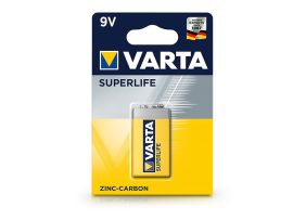 VARTA Superlife Zinc-Carbon 6F22 / 9V elem - 1 db/csomag