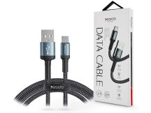   YESIDO USB - USB Type-C adat- és töltőkábel 1,2 m-es vezetékkel - YESIDO CA74 Type-C Data Cable - 5V/2,4A - fekete