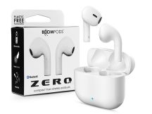   Boompods TWS Bluetooth sztereó headset v5.0 + töltőtok - Boompods Zero Buds TWS with Charging Case - fehér