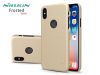 Apple iPhone X hátlap képernyővédő fóliával - Nillkin Frosted Shield Logo - arany Apple iPhone X hátlap képernyővédő fóliával - Nillkin Frosted Shield Logo - arany