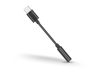USB Type-C adapter 3,5 mm jack füllhallgatóhoz - fekete USB Type-C adapter 3,5 mm jack füllhallgatóhoz - fekete