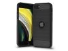 Apple iPhone SE 2020/SE 2022 szilikon hátlap - Carbon Logo - fekete Apple iPhone SE 2020/SE 2022 szilikon hátlap - Carbon Logo - fekete