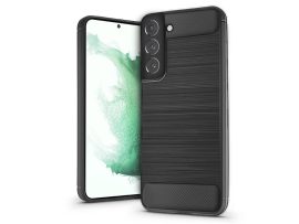 Samsung S906B Galaxy S22+ 5G szilikon hátlap - Carbon - fekete