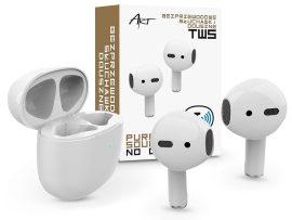 ART Bluetooth sztereó TWS headset v5.0 + töltőtok - ART Pure AP-TW-B1 Wireless Headset - fehér