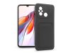 Xiaomi Redmi 12C szilikon hátlap kártyatartóval - Card Case - fekete Xiaomi Redmi 12C szilikon hátlap kártyatartóval - Card Case - fekete