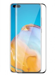 Huawei P40 Pro karcálló edzett üveg HAJLÍTOTT TELJES KIJELZŐS Tempered Glass kijelzőfólia kijelzővédő fólia kijelző védőfólia eddzett UV kötésű