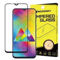 Samsung Galaxy M10 karcálló edzett üveg TELJES KÉPERNYŐS FEKETE Tempered Glass kijelzőfólia kijelzővédő fólia kijelző védőfólia eddzett SM-M105F