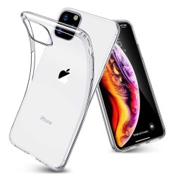 iPhone 11 Pro átlátszó szilikontok vékony fényes telefontok tok tartó Apple