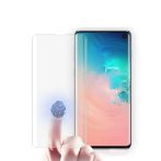   Samsung Galaxy S10+ Plus SM-G975 karcálló edzett üveg HAJLÍTOTT TELJES KIJELZŐS Tempered Glass kijelzőfólia kijelzővédő fólia kijelző védőfólia eddzett UV