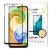 Samsung Galaxy A04 A04s A04e karcálló edzett üveg TELJES KÉPERNYŐS FEKETE Tempered Glass kijelzőfólia kijelzővédő fólia kijelző védőfólia edzett