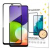 Samsung Galaxy A22 4G karcálló edzett üveg TELJES KÉPERNYŐS FEKETE Tempered Glass kijelzőfólia kijelzővédő fólia kijelző védőfólia eddzett