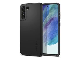 Samsung G990B Galaxy S21 FE 5G ütésálló hátlap - Spigen Thin Fit - fekete