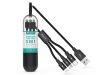 Devia USB-A - USB Type-C / Lightning / micro USB töltőkábel 1,2 m-es vezetékkel - Devia Kintone Series Tube Cable 3in1 - 10W - fekete Devia USB-A - USB Type-C / Lightning / micro USB töltőkábel 1,2 m-es vezetékkel - Devia Kintone Series Tube Cable 3in1 - 10W - fekete