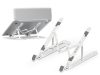 Devia asztali tablet/laptop tartóállvány max. 16'' méretű készülékekhez - Devia Smart Series Multi-function Folding Plastic Stand For Tablet/Laptop - fehér Devia asztali tablet/laptop tartóállvány max. 16'' méretű készülékekhez - Devia Smart Series Multi-function Folding Plastic Stand For Tablet/Laptop - fehér