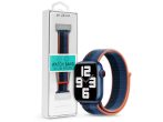   Apple Watch szövet sport szíj - Devia Nylon Woven Braided Adjustable two-tone   Watch Loop - 42/44/45/49 mm - pinch feather