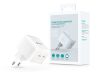 Devia GaN hálózati töltő adapter 2xType-C bemenettel - 45W - Devia Extreme SpeedSeries PD 45W 2C Quick Charger - fehér Devia GaN hálózati töltő adapter 2xType-C bemenettel - 45W - Devia Extreme SpeedSeries PD 45W 2C Quick Charger - fehér