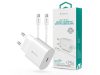 Devia hálózati töltő adapter Type-C bemenettel + Type-C - Type-C adatkábel - 25W- Devia Smart Series PD Quick Charger Set - fehér Devia hálózati töltő adapter Type-C bemenettel + Type-C - Type-C adatkábel - 25W- Devia Smart Series PD Quick Charger Set - fehér