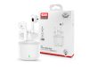 XO TWS Bluetooth sztereó headset v5.1 + töltőtok - XO X20 True Wireless Earphones with Charging Case - fehér XO TWS Bluetooth sztereó headset v5.1 + töltőtok - XO X20 True Wireless Earphones with Charging Case - fehér