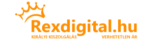 Rexdigital.hu Logo Királyi Minőség Verhetetlen ár