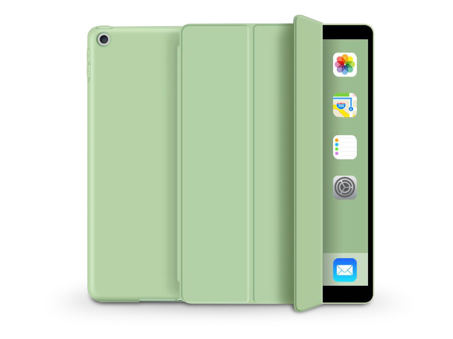 Apple iPad 10.2 (2019/2020/2021) tablet tok (Smart Case) on/off funkcióval - Tech-Protect - kaktusz zöld (ECO csomagolás)