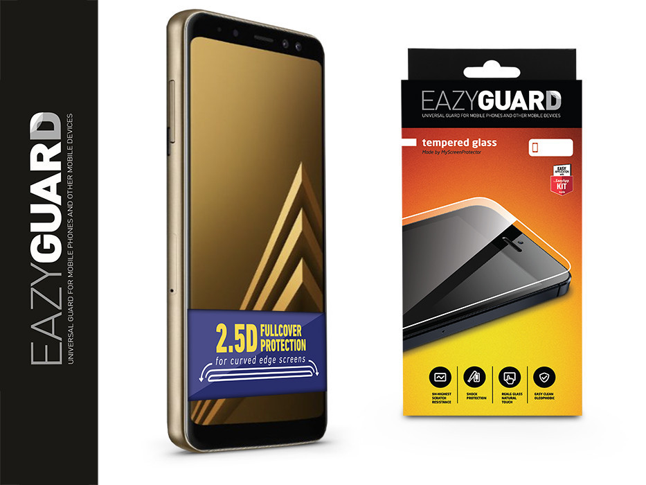 Samsung A530F Galaxy A8 (2018) gyémántüveg képernyővédő fólia - Diamond Glass 2.5D Fullcover - fekete Samsung A530F Galaxy A8 (2018) gyémántüveg képernyővédő fólia - Diamond Glass 2.5D Fullcover - fekete